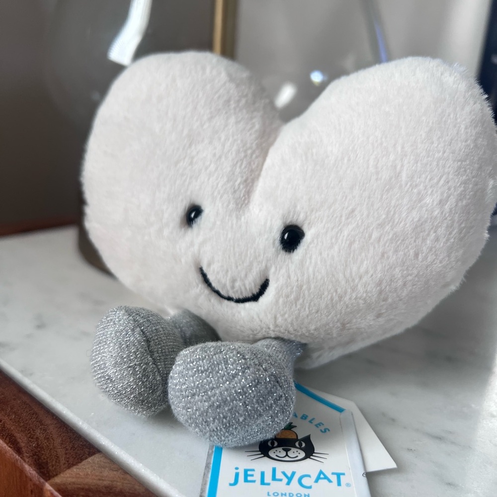 Jellycat Cream Heart Plush Toy